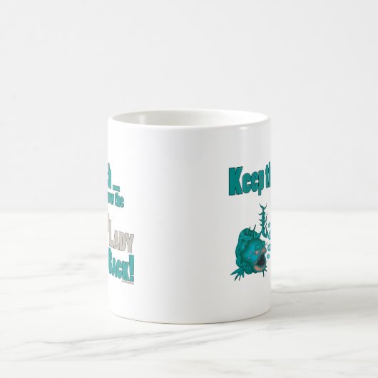 Die alte Dame zurückwerfen Kaffeetasse (Mittel)