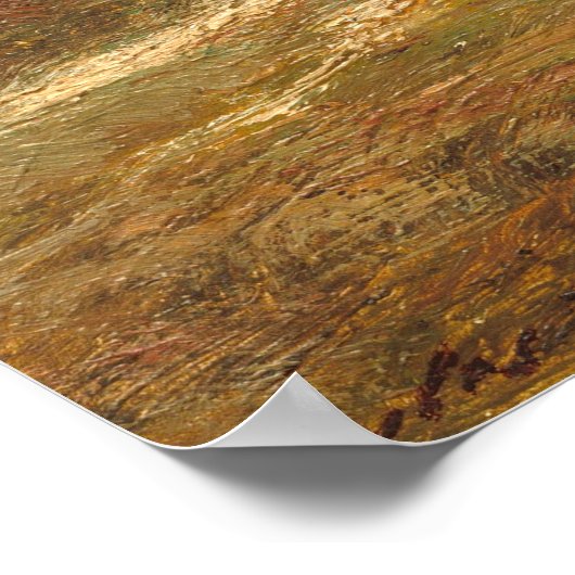 Die alte Eiche - Jules Dupré Kunst Poster (Ecke)