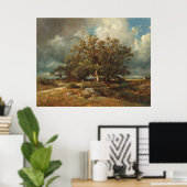Die alte Eiche - Jules Dupré Kunst Poster (Heimbüro)