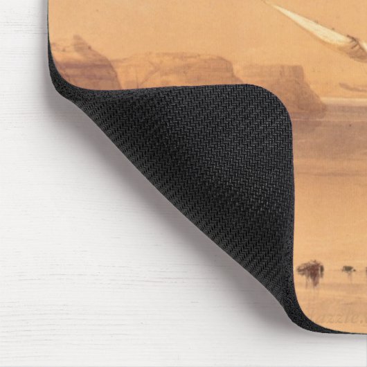 "Die alte Festung Ibrim Nubia - Mousepad" Mousepad (Ecke)