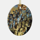 Die alte Flagge berührte nie den Boden Keramik Ornament (Rechts)