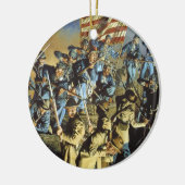 Die alte Flagge berührte nie den Boden Keramik Ornament (Links)