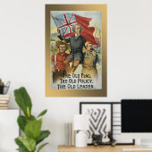 "Die alte Flagge - Die alte Politik - der alte Füh Poster (Heimbüro)