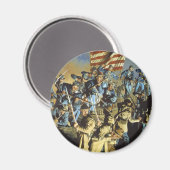 Die alte Flagge hat den Boden nie berührt Magnet (Vorderseite/Rückseite)