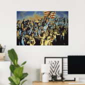 Die alte Flagge hat den Boden nie berührt Poster (Heimbüro)