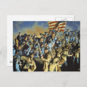 Die alte Flagge hat den Boden nie berührt Postkarte (Vorne/Hinten)