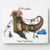 Die alte Frau im Schuh Fotoplatte (Vorderseite)