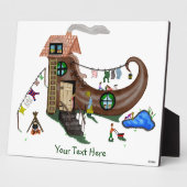 Die alte Frau im Schuh Fotoplatte (Seite)