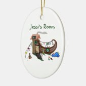 Die alte Frau im Schuh (Türknall) Keramik Ornament (Links)