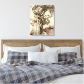 Die alte Frau im Wald von Arthur Rackham Leinwanddruck (Insitu (Schlafzimmer))