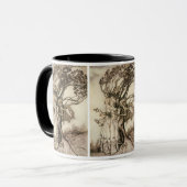 Die alte Frau im Wald von Arthur Rackham Tasse (Vorderseite Links)