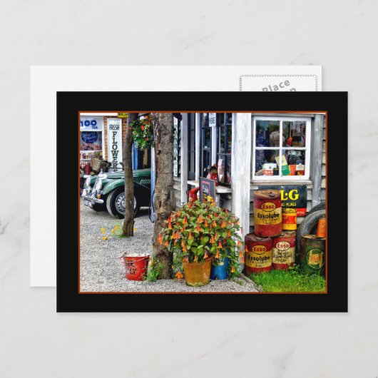 DIE ALTE GARAGE ~ Postkarte (Vorne/Hinten)