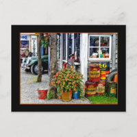 DIE ALTE GARAGE ~ Postkarte