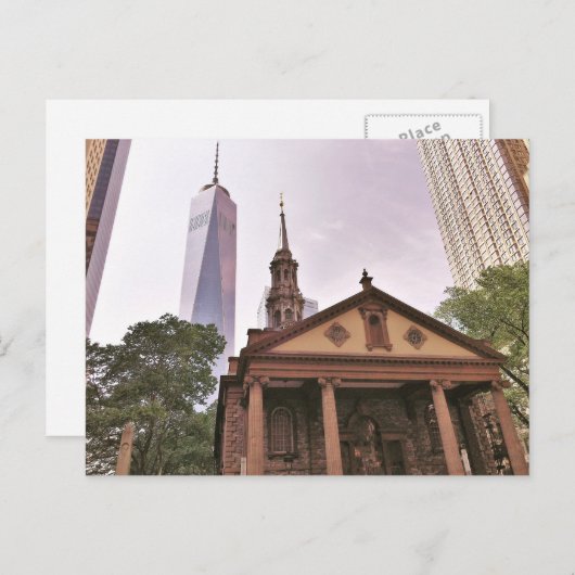 Die alte Garde. Historische St. Paul's Kapelle. Postkarte (Vorne/Hinten)