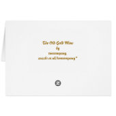 DIE ALTE GOLD MINE CARD (Rückseite Horizontal)