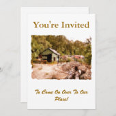 DIE ALTE GOLD MINE EINLADUNG (Vorne/Hinten)