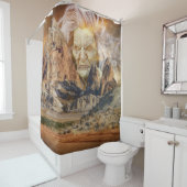 Die alte Hexe der Berge Duschvorhang (Beispiel)