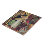 Die alte Hexe, die Gerda Haar mit einem goldenen c Fliese (Seite)