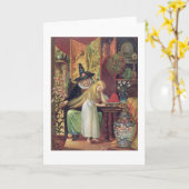 Die alte Hexe, die Gerda Haar mit einem goldenen c Karte (Gelbe Blume)