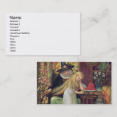 Die alte Hexe, die Gerda Haar mit einem goldenen c Visitenkarte (Vorne/Hinten)