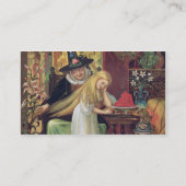 Die alte Hexe, die Gerda Haar mit einem goldenen c Visitenkarte (Rückseite)