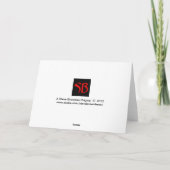 Die alte Hexe-Halloween-Karte Karte (Rückseite)