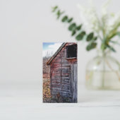 DIE ALTE HÖLZERNE HALLE VISITENKARTE (Stehend Vorderseite)