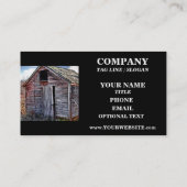 DIE ALTE HÖLZERNE HALLE VISITENKARTE (Rückseite)