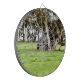 Die alte Holzhütte Dartscheibe (Vorderseite Links)