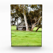 Die alte Holzhütte Fotoblock (Vorderseite)