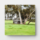 Die alte Holzhütte Fotoplatte (Vorderseite)