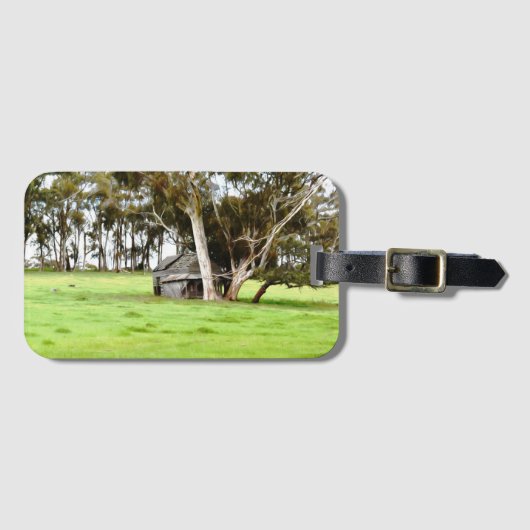 Die alte Holzhütte Gepäckanhänger (Vorderseite (Horizontal))