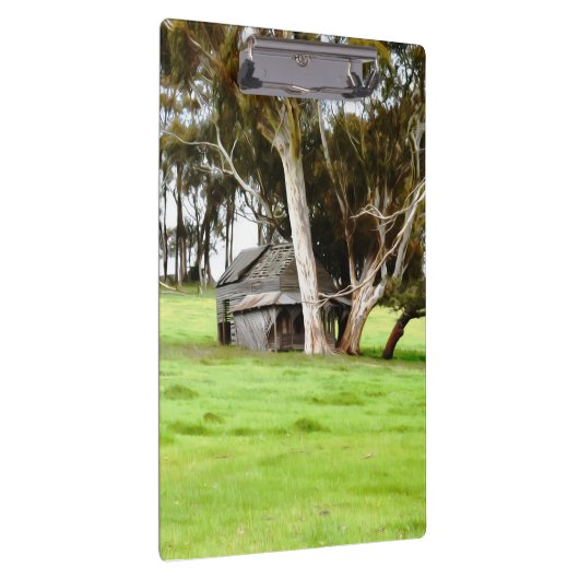 Die alte Holzhütte Klemmbrett (Rechts)