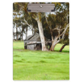 Die alte Holzhütte Klemmbrett (Vorderseite)