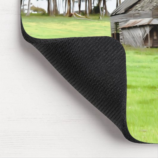 Die alte Holzhütte Mousepad (Ecke)