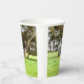 Die alte Holzhütte Pappbecher (Rechts)