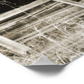 Die alte Holzhütte Poster (Ecke)