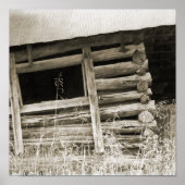 Die alte Holzhütte Poster (Vorne)