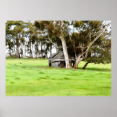 Die alte Holzhütte Poster (Vorne)