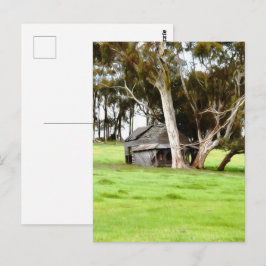 Die alte Holzhütte Postkarte