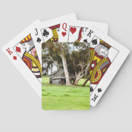 Die alte Holzhütte Spielkarten