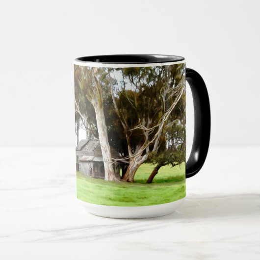 Die alte Holzhütte Tasse (VorderseiteRechts)