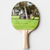 Die alte Holzhütte Tischtennis Schläger (Rückseite)