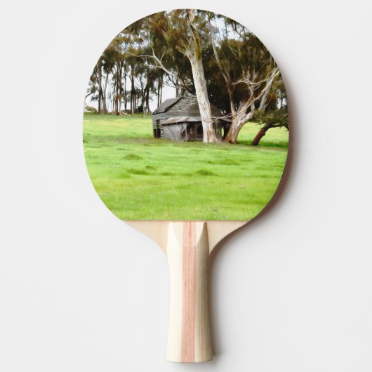 Die alte Holzhütte Tischtennis Schläger (Vorderseite)
