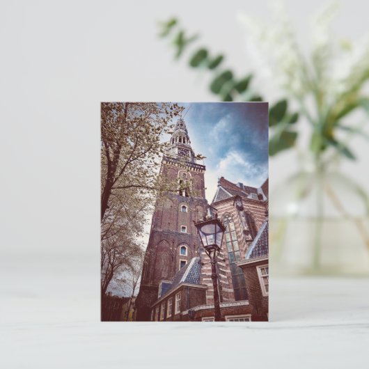 Die alte Kirche, Amsterdam Postkarte (Stehend Vorderseite)
