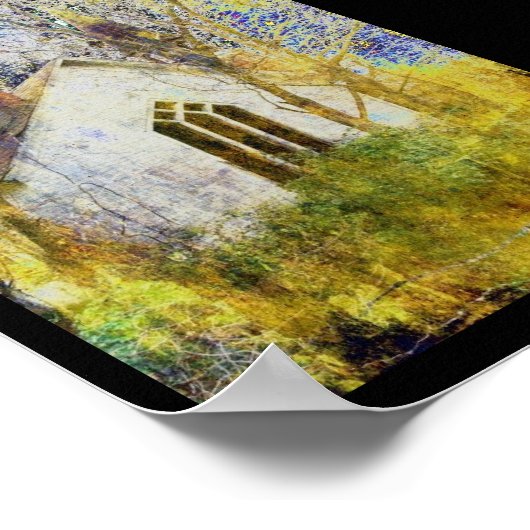 Die alte Kirche Poster (Ecke)