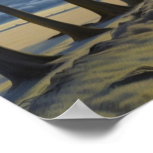 Die alte Landstraße Poster (Ecke)