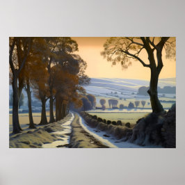 Die alte Landstraße Poster