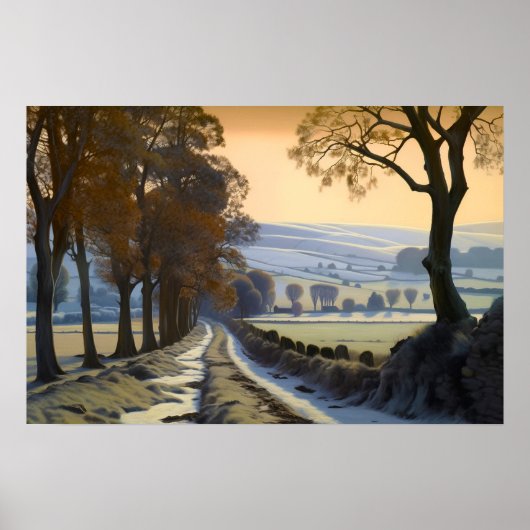 Die alte Landstraße Poster (Vorne)