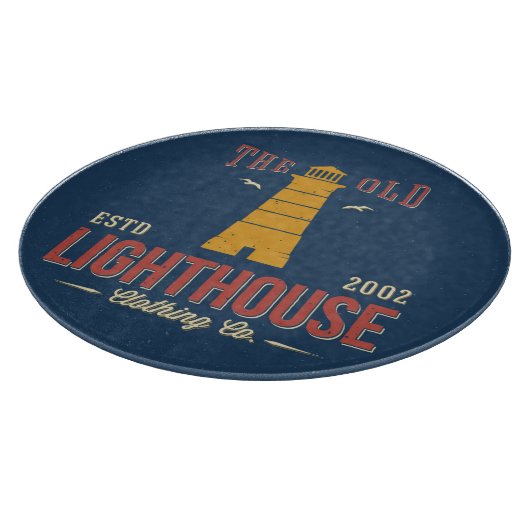 Die alte Leuchtturm-Kleidung Co. Schneidebrett (Ecke)